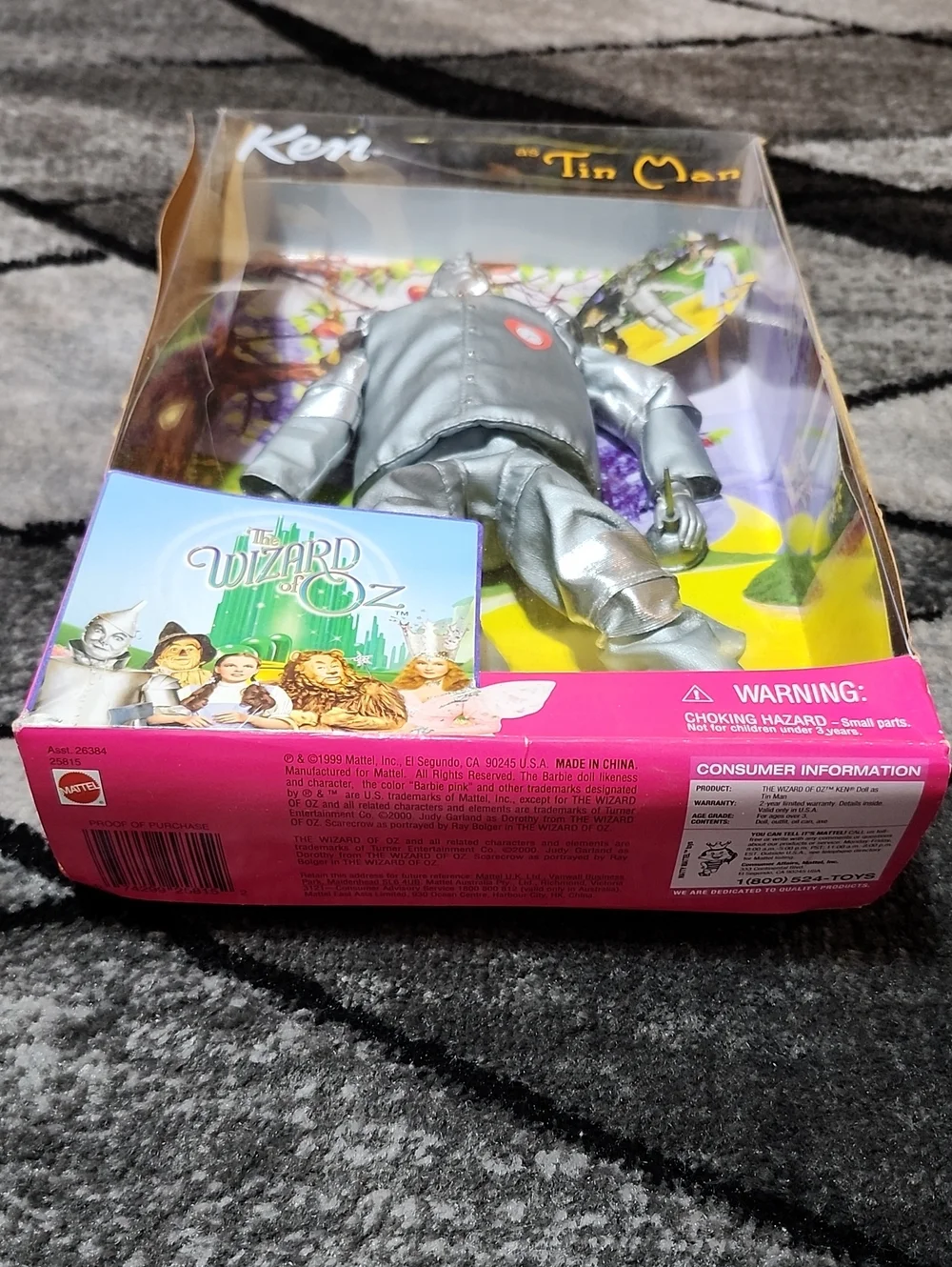 1999 MATTEL WIZARD OF OZ COLLECTOR EDITION KEN AS TIN MAN DOLL #25815